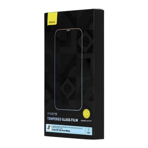 Szkło hartowane iPhone 14 Pro Max Baseus Corning z filtrem przeciwpyłowym