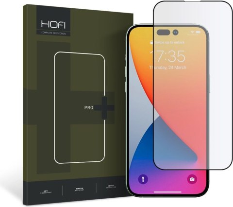 Szkło hartowane iPhone 14 Pro Hofi Glass Pro+ Black - Ochrona ekranu