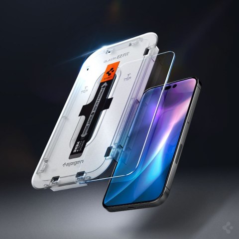 Szkło hartowane iPhone 14 Pro Spigen GLAS.tR ez Fit Clear 2 PACK