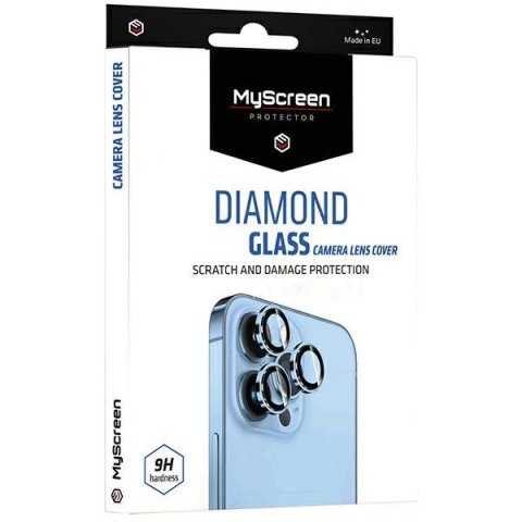 Szkło hartowane iPhone 14 Pro / 14 Pro Max MyScreen Diamond Glass Camera Lens Cover czarny