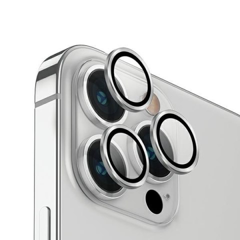 Szkło na obiektyw iPhone 14 Pro/Pro Max UNIQ Optix Aluminium srebrne