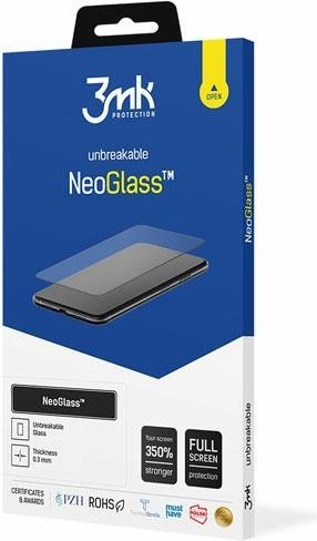 Szkło ochronne iPhone 14 Pro 3MK NeoGlass czarne - Ochrona ekranu