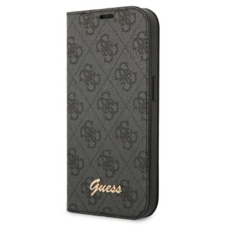 Etui na telefon iPhone 14 Pro Guess GUBKP14LHG4SHK czarny book 4G