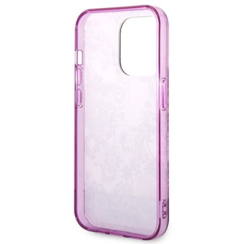 Etui na telefon iPhone 14 Pro Guess fuksjowe hardcase Porcelain Collection