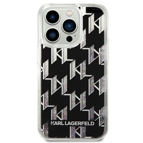 Etui na telefon iPhone 14 Pro Karl Lagerfeld czarne hardcase Monogram