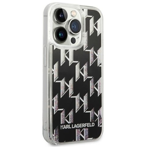 Etui na telefon iPhone 14 Pro Karl Lagerfeld czarne hardcase Monogram