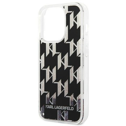 Etui na telefon iPhone 14 Pro Karl Lagerfeld czarne hardcase Monogram