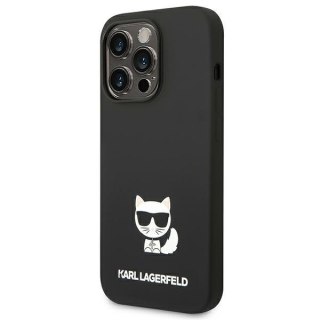 Etui na telefon iPhone 14 Pro Karl Lagerfeld Choupette czarne hardcase