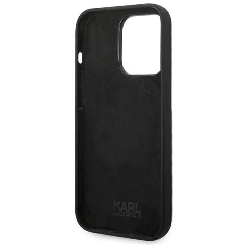 Etui na telefon iPhone 14 Pro Karl Lagerfeld Choupette czarne hardcase