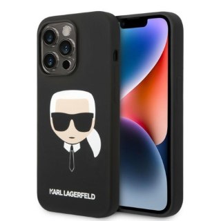 Etui na telefon iPhone 14 Pro Karl Lagerfeld czarne hardcase MagSafe