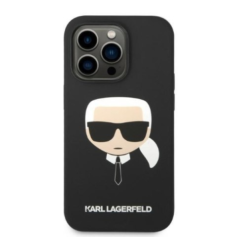 Etui na telefon iPhone 14 Pro Karl Lagerfeld czarne hardcase MagSafe