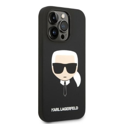 Etui na telefon iPhone 14 Pro Karl Lagerfeld czarne hardcase MagSafe