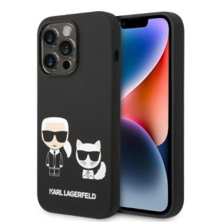 Etui na telefon iPhone 14 Pro Karl Lagerfeld MagSafe czarne hardcase