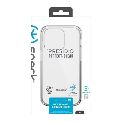 Etui na telefon iPhone 14 Pro Speck Presidio Perfect-Clear MICROBAN