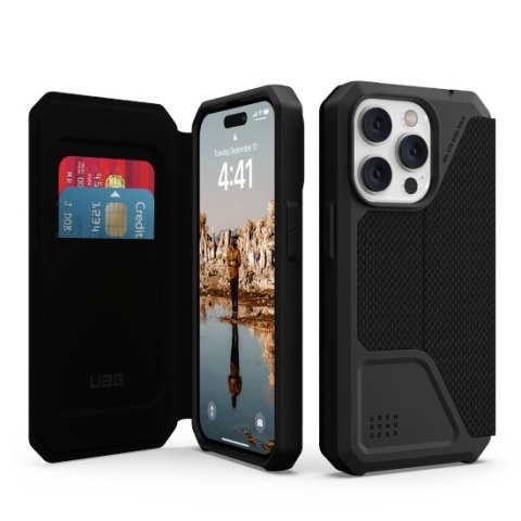 Etui na telefon iPhone 14 Pro UAG Metropolis kevlar czarne