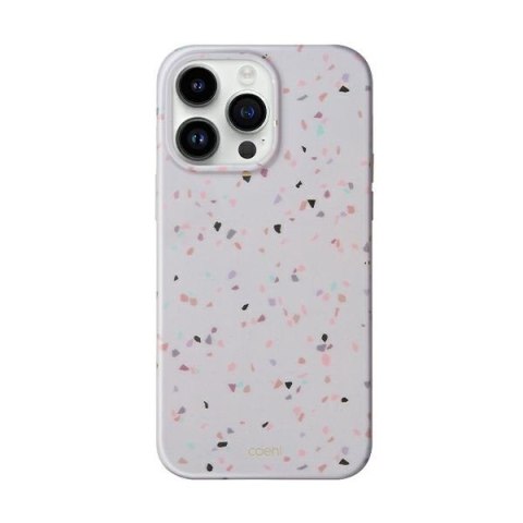 Etui na telefon iPhone 14 Pro UNIQ Coehl Terrazzo piaskowy