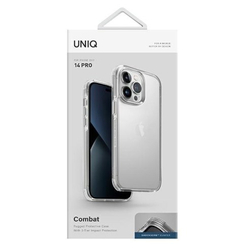 Etui na telefon iPhone 14 Pro UNIQ Combat przeźroczyste crystal clear