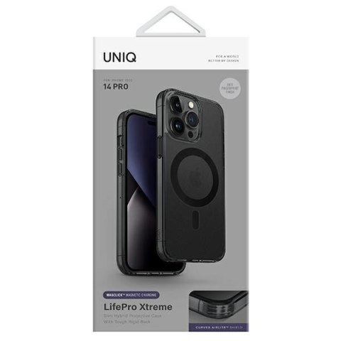 Etui na telefon iPhone 14 Pro UNIQ LifePro Xtreme szary Magclick Charging