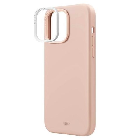 Etui na telefon iPhone 14 Pro UNIQ Lino różowy - elegancka ochrona