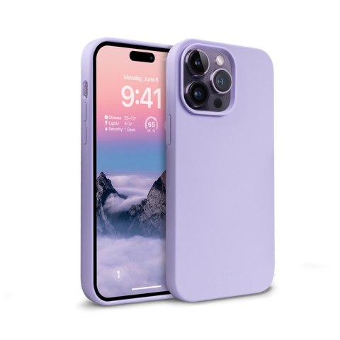 Etui na telefon iPhone 14 Pro Crong fioletowy - elegancka ochrona