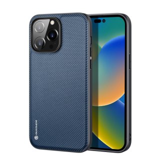 Etui na telefon iPhone 14 Pro Dux Ducis Fino niebieski - elegancki design