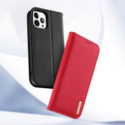 Etui na telefon iPhone 14 Pro Dux Ducis Hivo brązowy - eleganckie i trwałe