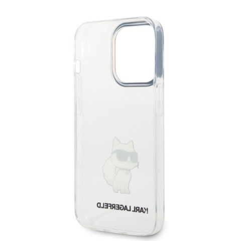 Etui na telefon iPhone 14 Pro Karl Lagerfeld Choupette transparentne hardcase