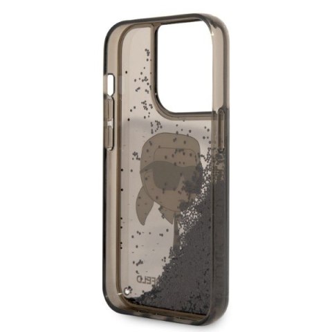 Etui na telefon iPhone 14 Pro Karl Lagerfeld czarne hardcase Glitter