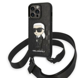 Etui na telefon iPhone 14 Pro Karl Lagerfeld Monogram Ikonik Patch