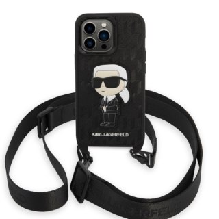 Etui na telefon iPhone 14 Pro Karl Lagerfeld Monogram Ikonik Patch