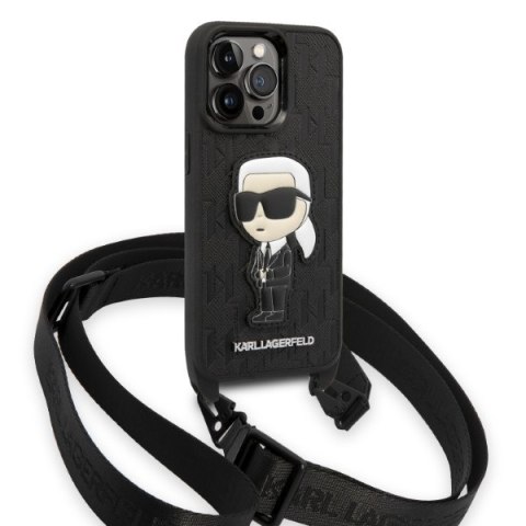 Etui na telefon iPhone 14 Pro Karl Lagerfeld Monogram Ikonik Patch