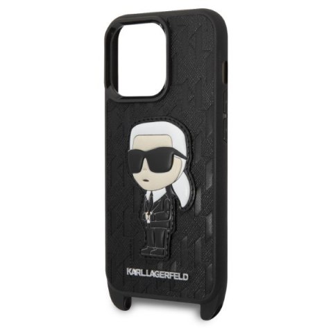 Etui na telefon iPhone 14 Pro Karl Lagerfeld Monogram Ikonik Patch