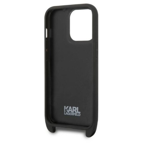 Etui na telefon iPhone 14 Pro Karl Lagerfeld Monogram Ikonik Patch