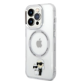 Etui na telefon iPhone 14 Pro Karl Lagerfeld transparentne MagSafe