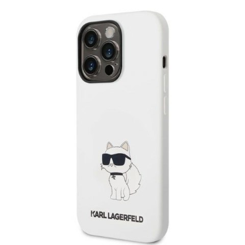 Etui na telefon iPhone 14 Pro Karl Lagerfeld Choupette MagSafe białe