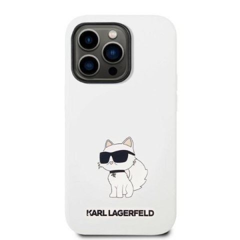 Etui na telefon iPhone 14 Pro Karl Lagerfeld Choupette MagSafe białe