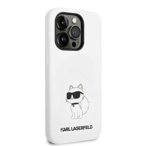 Etui na telefon iPhone 14 Pro Karl Lagerfeld Choupette MagSafe białe