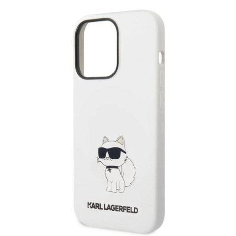 Etui na telefon iPhone 14 Pro Karl Lagerfeld Choupette MagSafe białe