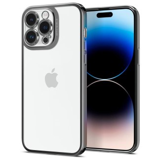 Etui na telefon iPhone 14 Pro Spigen Optik Crystal szare chromowane