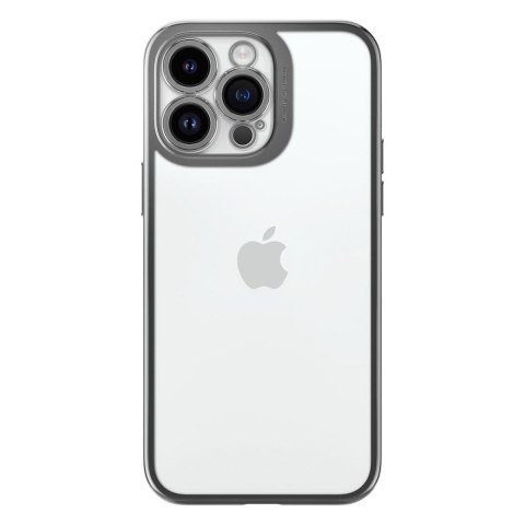 Etui na telefon iPhone 14 Pro Spigen Optik Crystal szare chromowane