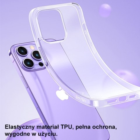 Etui na telefon iPhone 14 Pro USAMS Primary przezroczyste - ochrona