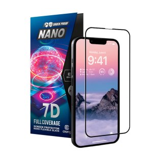 Szkło hybrydowe iPhone 14 Pro Crong 7D Nano Flexible Glass - Ochrona ekranu