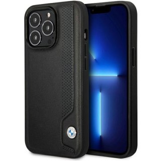 Etui BMW BMHCP14L22RBDK Apple iPhone 14 Pro czarny/black hardcase Leather Blue Dots