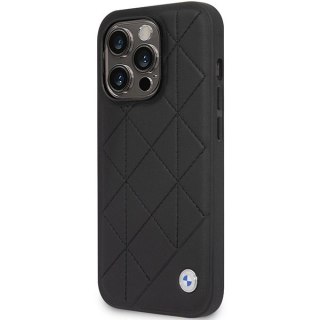 Etui BMW BMHCP14L22RQDK Apple iPhone 14 Pro czarny/black Leather Quilted