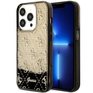 Etui na telefon iPhone 14 Pro Guess czarne hardcase Liquid Glitter