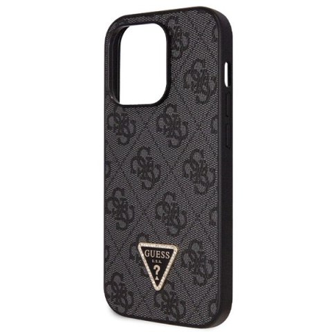 Etui iPhone 14 Pro Guess czarne hardcase Crossbody 4G Metal Logo