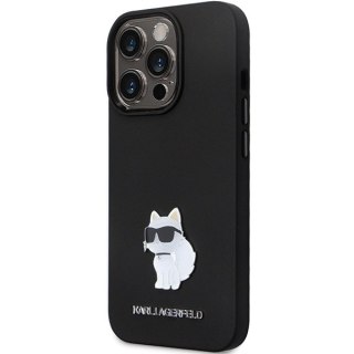 Etui na telefon iPhone 14 Pro Karl Lagerfeld czarne silikonowe hardcase