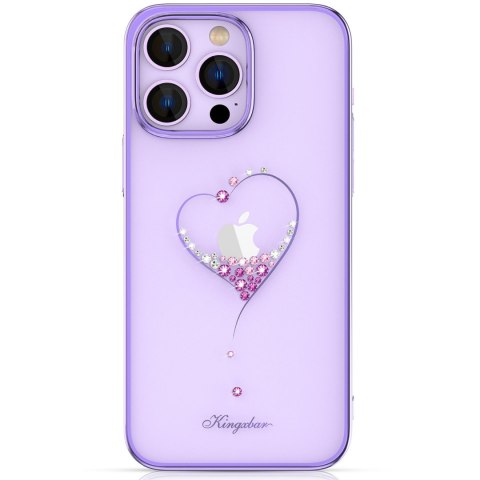 Etui na telefon iPhone 14 Pro Kingxbar Wish fioletowe - styl i ochrona