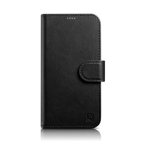 Etui iPhone 14 Pro iCarer Wallet Anti-RFID 2in1 czarne