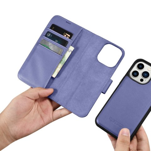 Etui na telefon iPhone 14 Pro iCarer Wallet Anti-RFID jasnofioletowe